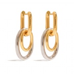 Colored stainless steel earrings